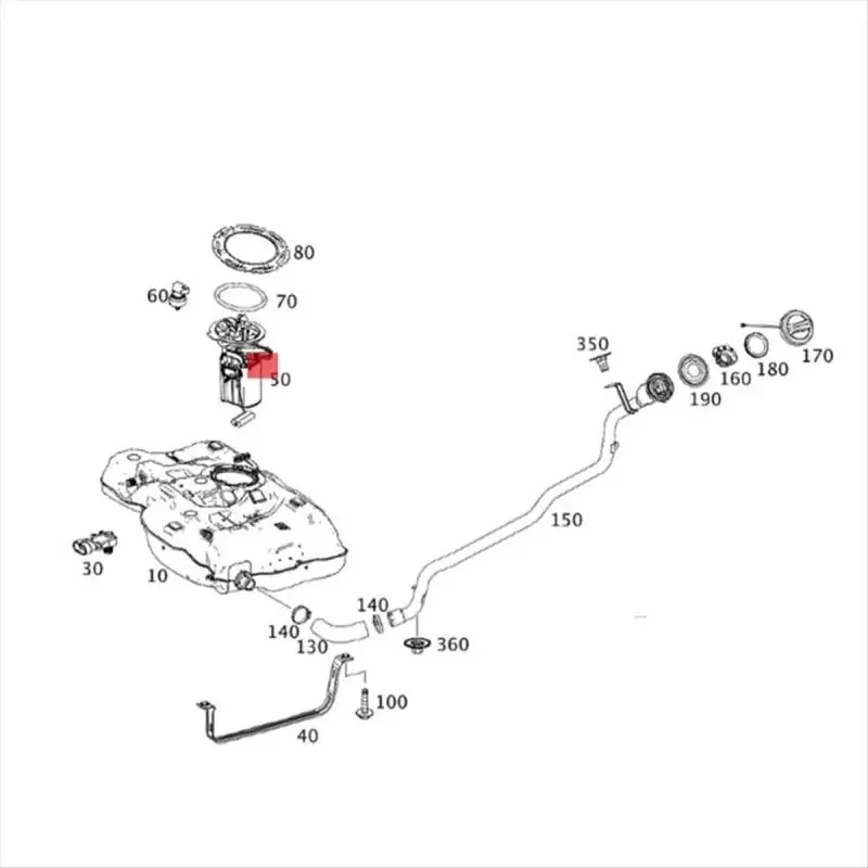 A2464701694 2464701694 Novo conjunto de bomba de combustível para Mercedes Benz CLA200 CLA 220 CLA250 GLA260 AMG CLA 45