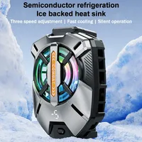 FS09 NEW Mobile Phone Semiconductor 3 Gear Digital Display Back-clip Cooling Radiator for IPhone Samsung Xiaomi PUBG Game Cooler