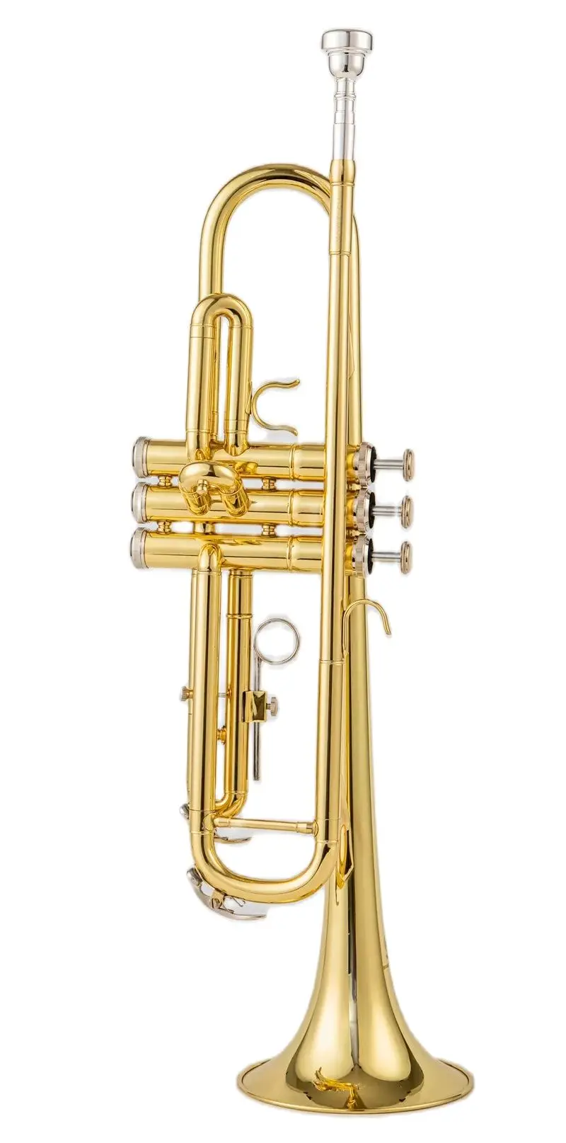 

quality 4335 Bb Trumpet B Flat Brass Silver Plated Professional Trumpet Musical Instruments with Leather Case