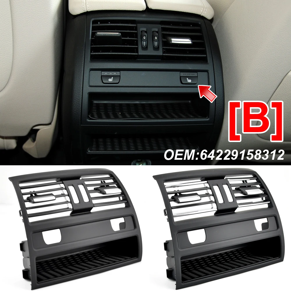 New Black Rear AC Conditioning Air Vent Grill Center For BMW 5 Series F10 F11 2010-2016 64229172167 ,64 22 9 172 167