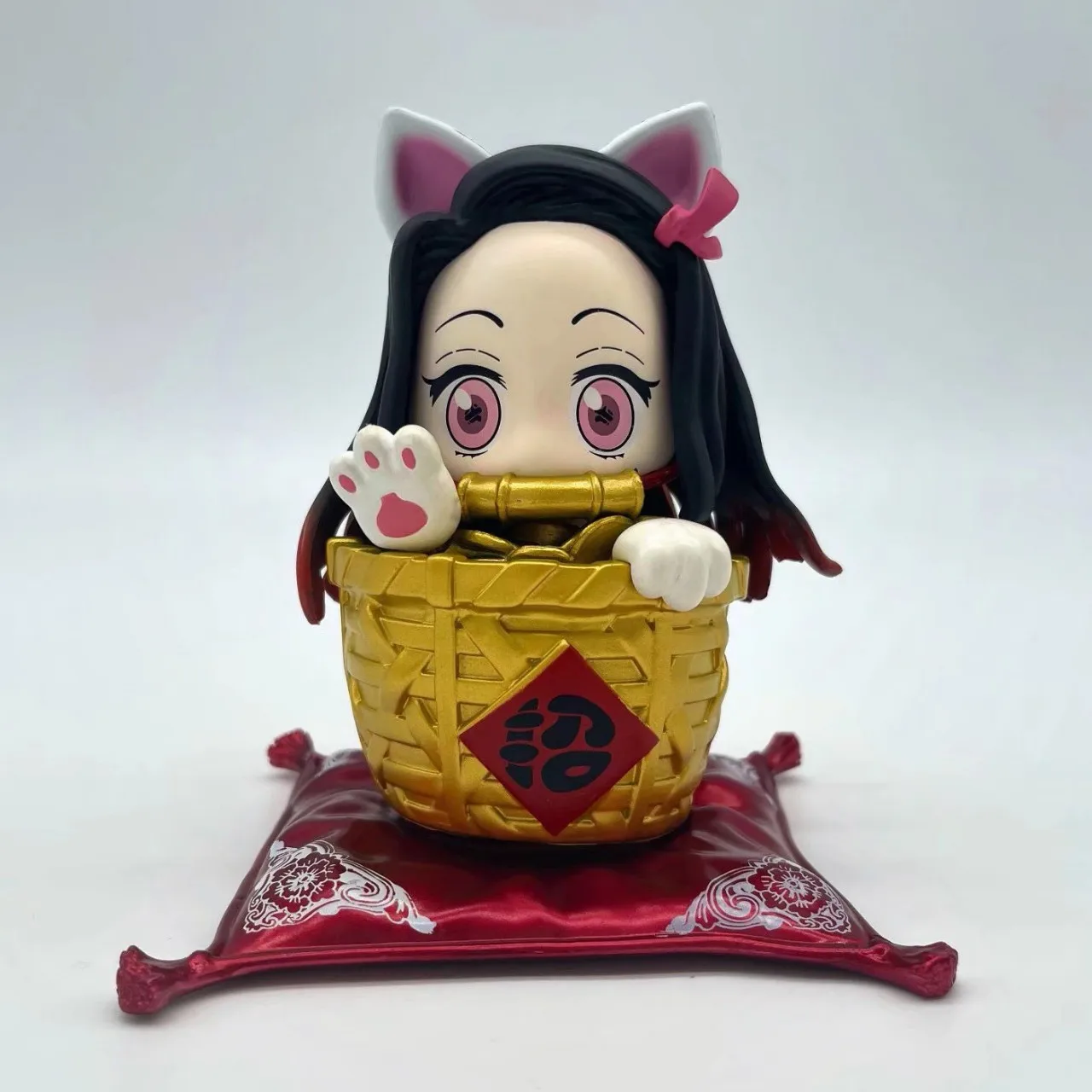 Demon Slayer Kamado Nezuko Bonanza Q Edition figura de acción, adornos hechos a mano, regalo de Navidad, juguetes de escritorio