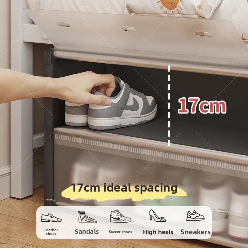 

Simple oe Ra Durable Student Dormi Bed Bot with Door Dustproof oe Box Storage Organizer for Renting Houses