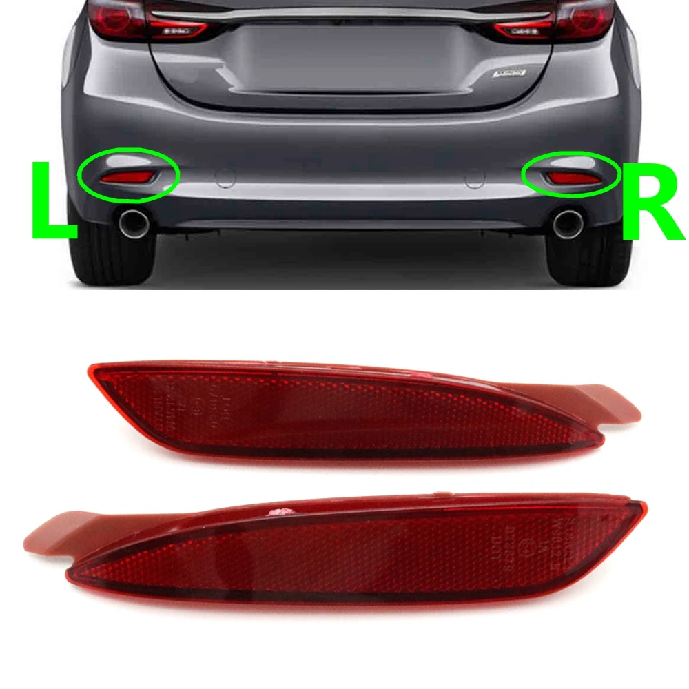 Car Rear Bumper Light Reflector Warning Lamp For Mazda 3 Hatchback 2019-2022 6 2018-2021 CX-5 CX5 2022-2023 GRF5-51-5M0A