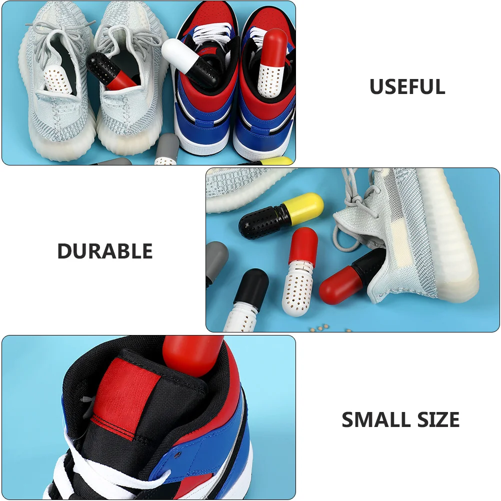 

2Pcs Zeolite Deodorant Capsule Durable Plastic Shoes Closet Wardrobe Dorm Odor Absorber Capsule Wardrobe Closet Dehumidify Tool