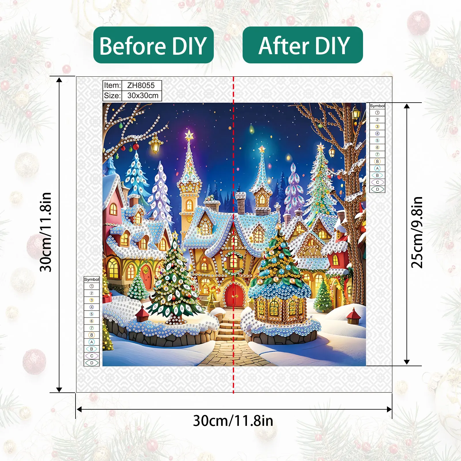 Diamond Art Painting Kits for Adults,DIY Beautiful house Special Shaped Crystal Diamond Kits for Beginner for Home Wall Decorate