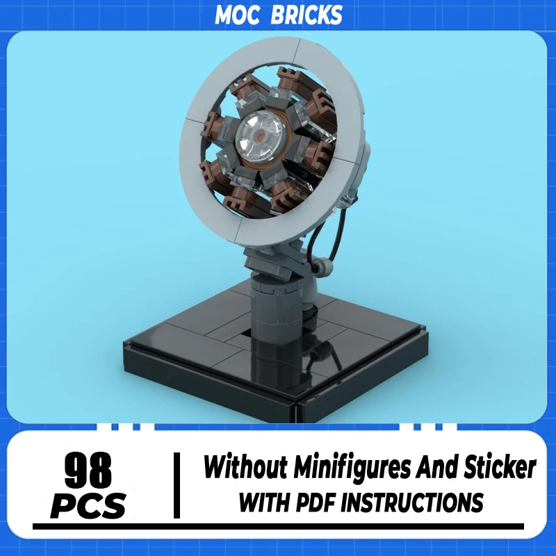 

Популярная модель фильма Moc, строительный блок, модель дугового реактора, технология, кирпич, сделай сам, сборка, модульная строительная игрушка, праздничные подарки