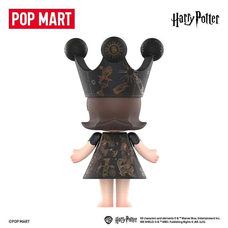 Autêntico POPMART Mega Space Molly Harry Potter 400% e 1000% Ornamento Figura de ação Coleção de batimentos cardíacos Tendência Presente de Natal