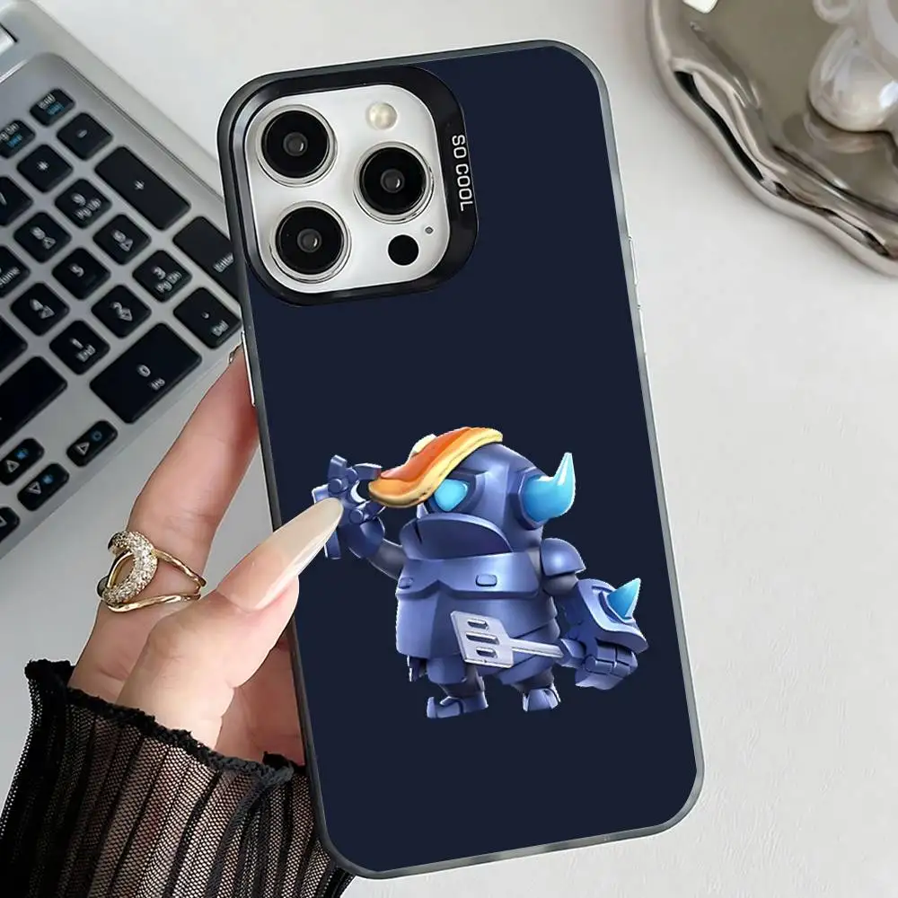 Чехол для телефона Clash Royale для iPhone 17,16,15,14,13,12,11,Pro,Max,Plus,E,Air,Mini-черный чехол из ТПУ