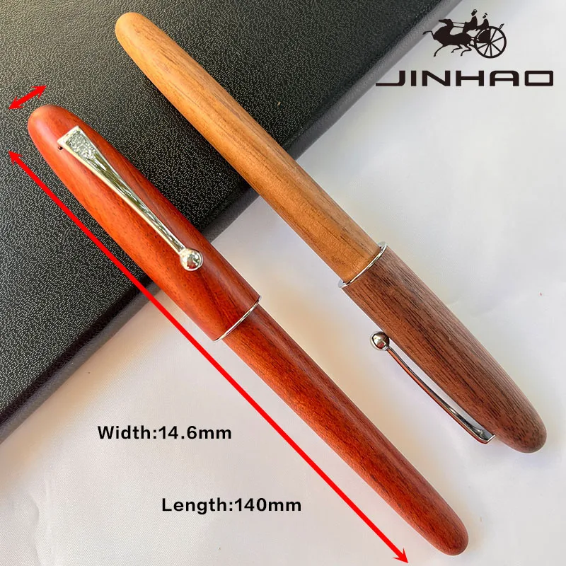 1 PCS JINHAO 9026 Fancy Nice Gift Pen Natural Rosewood Office Writing Ink Pen