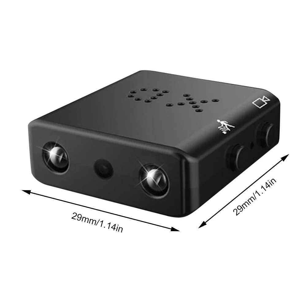 Mini Camera 1920x1080P HD Video Recorder Infrarood Nachtzicht Bewegingsdetectie Ondersteuning TF-kaart tot 32G Micro Cam