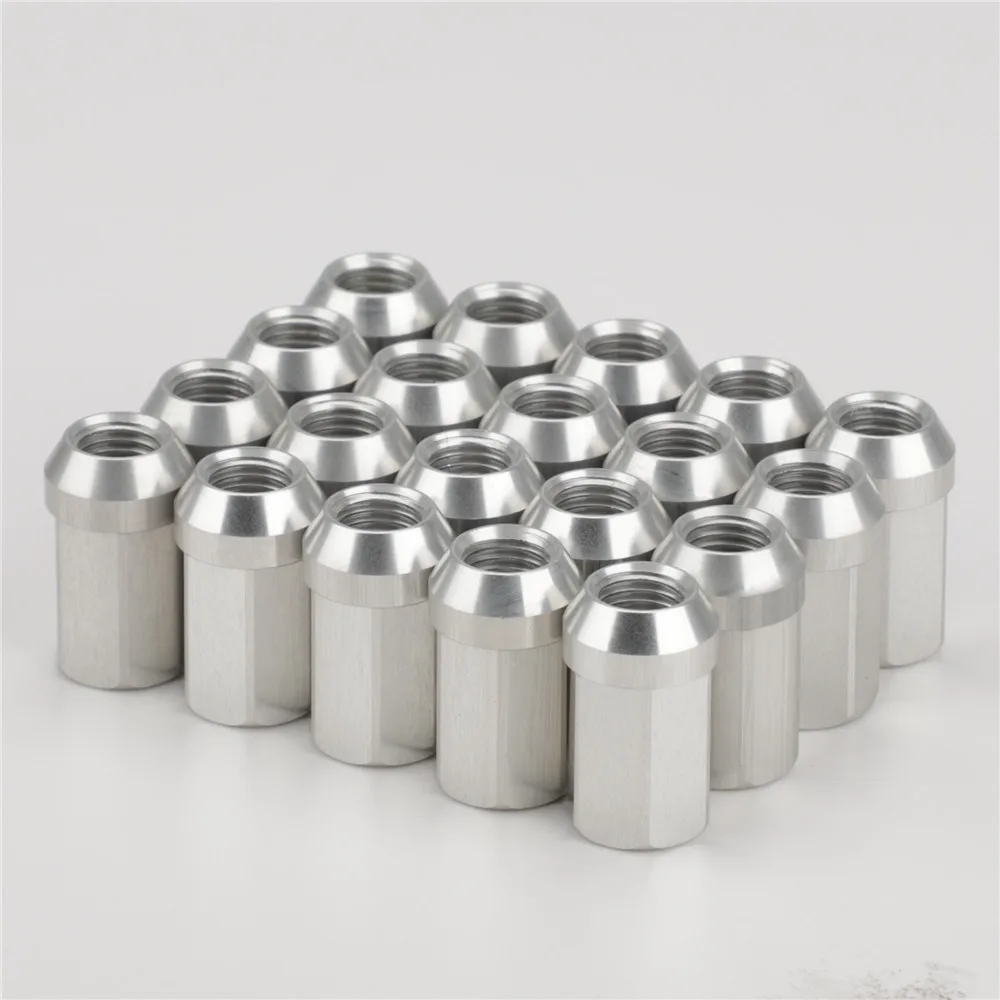 

Plugs For Alloy Wheels 17mm Lug Nuts JDM Accessories 7075-T6 Aluminum Taper conical seat 32 mm length Wheel Nuts