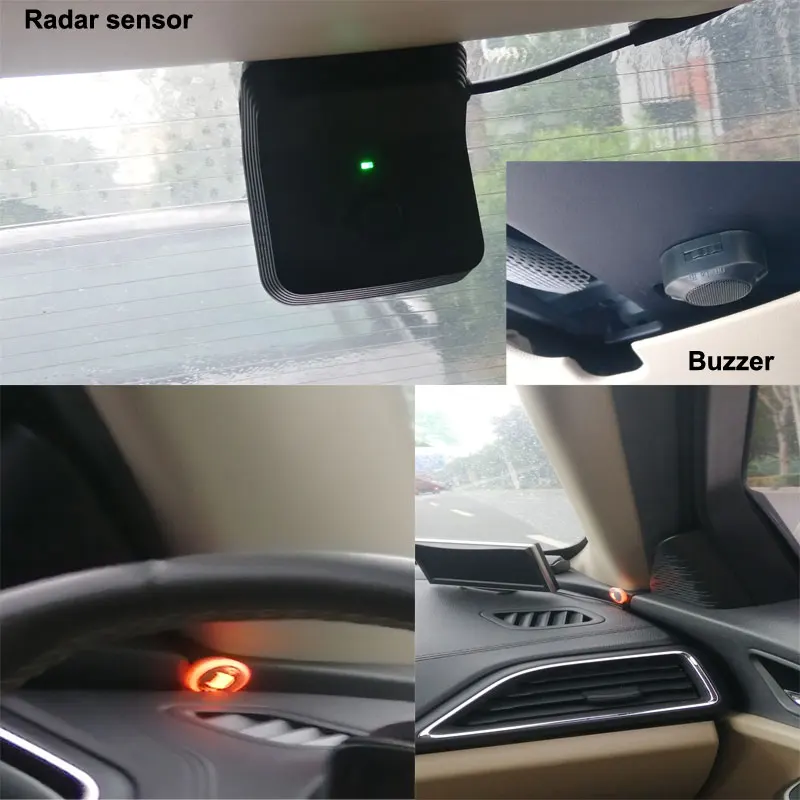 80M Blind Spot Detection 77Ghz Millimeter Wave Proximity Sensor Car Rear BSD Radar System ADAS Night Vision 12-36V Universal Fit view 5