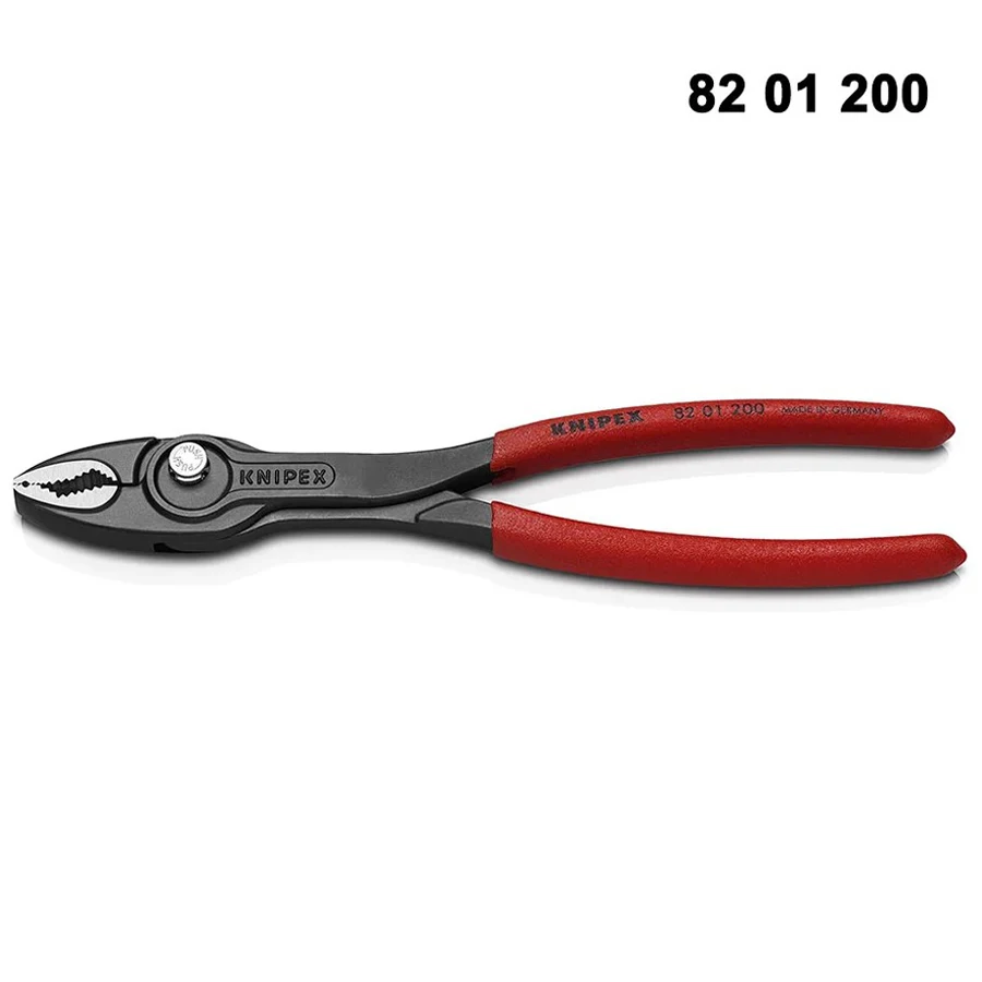 KNIPEX 8201150 8201200 8201250 Twingrip Slip Joint Pliers 150/200/250 mm Water Pump Pliers Hand Tools