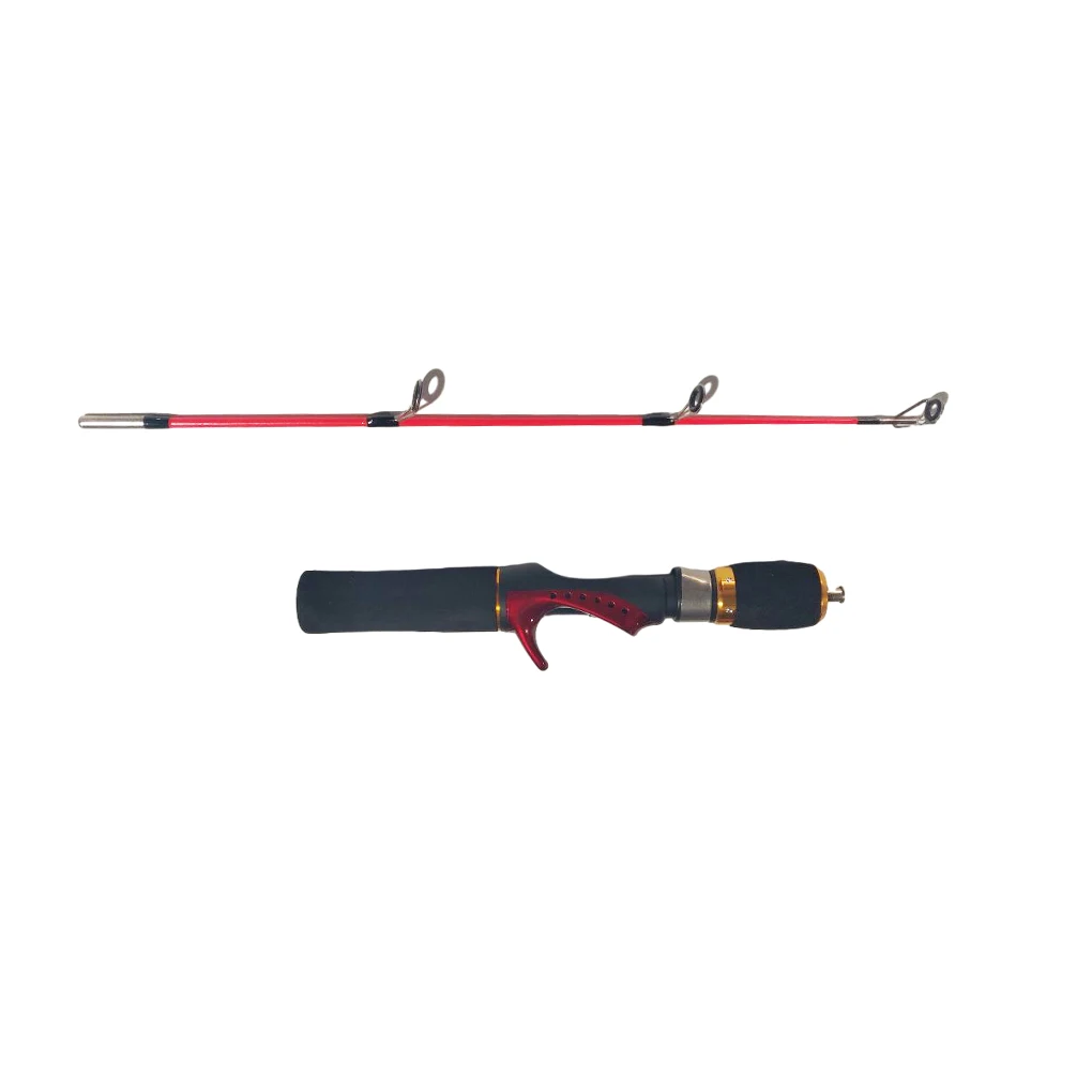 Portable Ice Fishing Rod 52cm Winter Fishing Rod Anti-slip Metal Bait Spinning Accessory