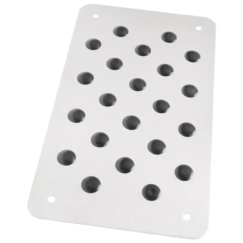A20K-Aluminum Alloy Car Non-Slip Plate Carpet Pedal Floor Mat Environmental Rubber Car Accessories Styling