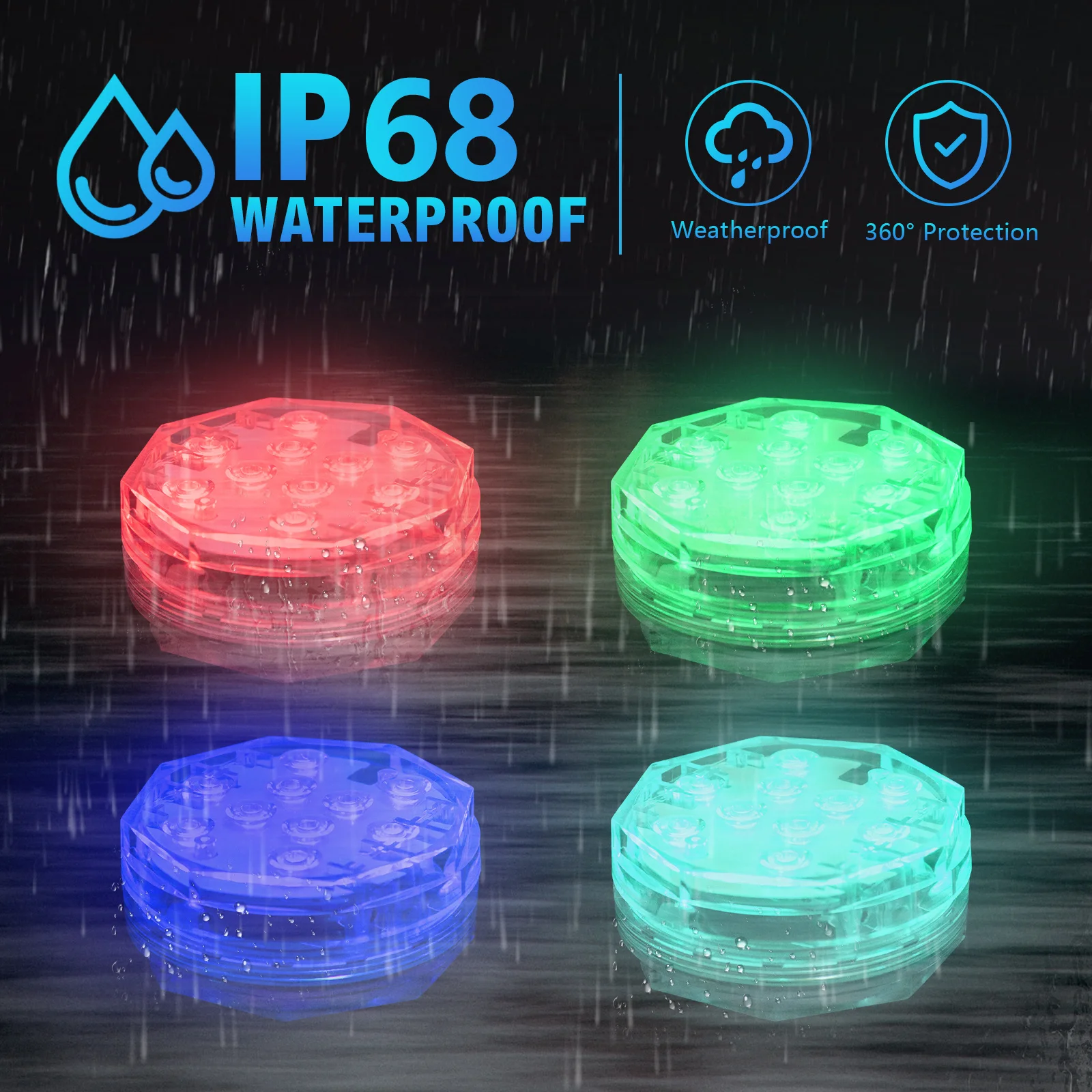 

LED Diving Light Underwater for Pond Lights Plastic Lamp Swimming Pool Bright Waterproof