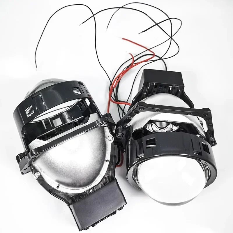 12V 50W 5500K Dual-lens Automobile LED Projector Lens Headlight with Hella 5 Q5 Bracket