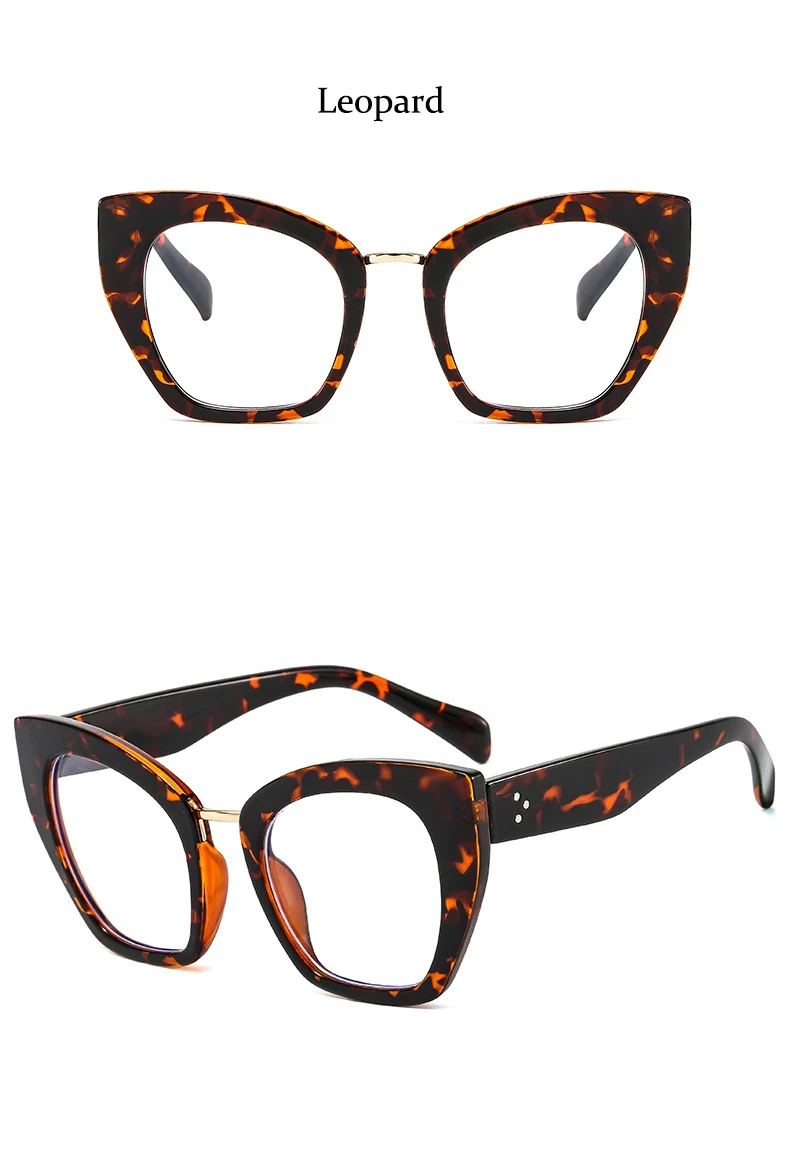 Rote Lesebrille im Cat-Eye-Design mit Blaulichtfilter, Transparenter Brillenrahmen, Übergroße Computerbrille – Detail 17