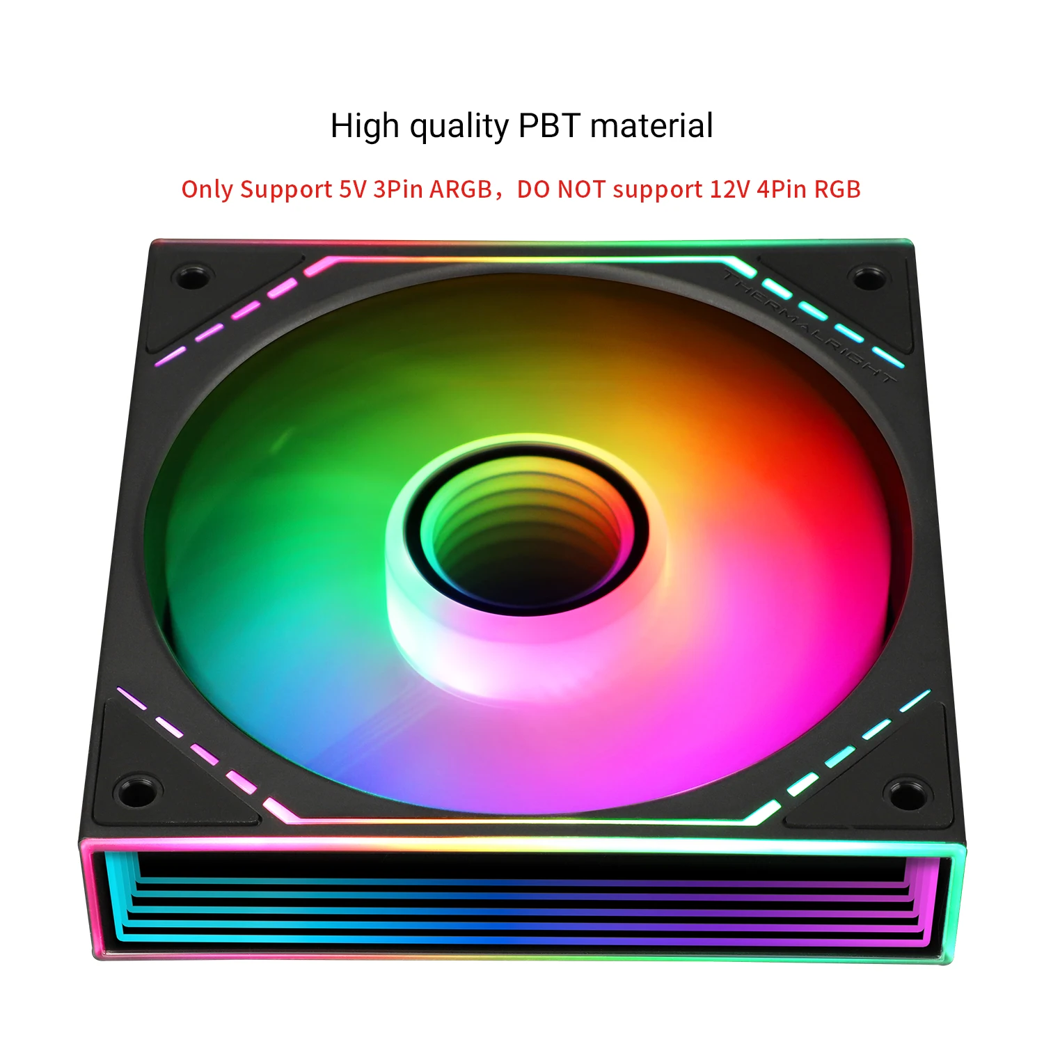 Thermalright 120mm Case Fan TL-M12/M12-S/M12W/M12W-S SILENT-BALANCE FAN INFINTY MIRROR ARGB LIGHTING 1500RPM 4PIN+5V 3PIN ARGB - view 5