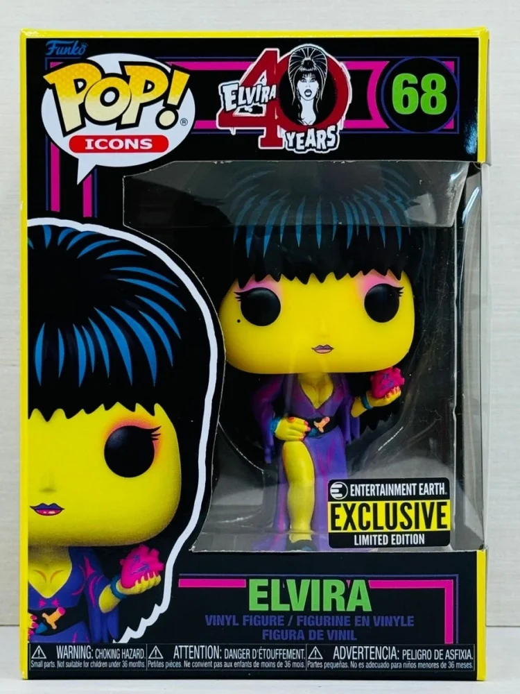 

Genuine Funko Pop Mistress Of The Dark Elvira #68 Action Figure Sculpture Doll Decor Collect Limited Edition Toys Kids Gifts