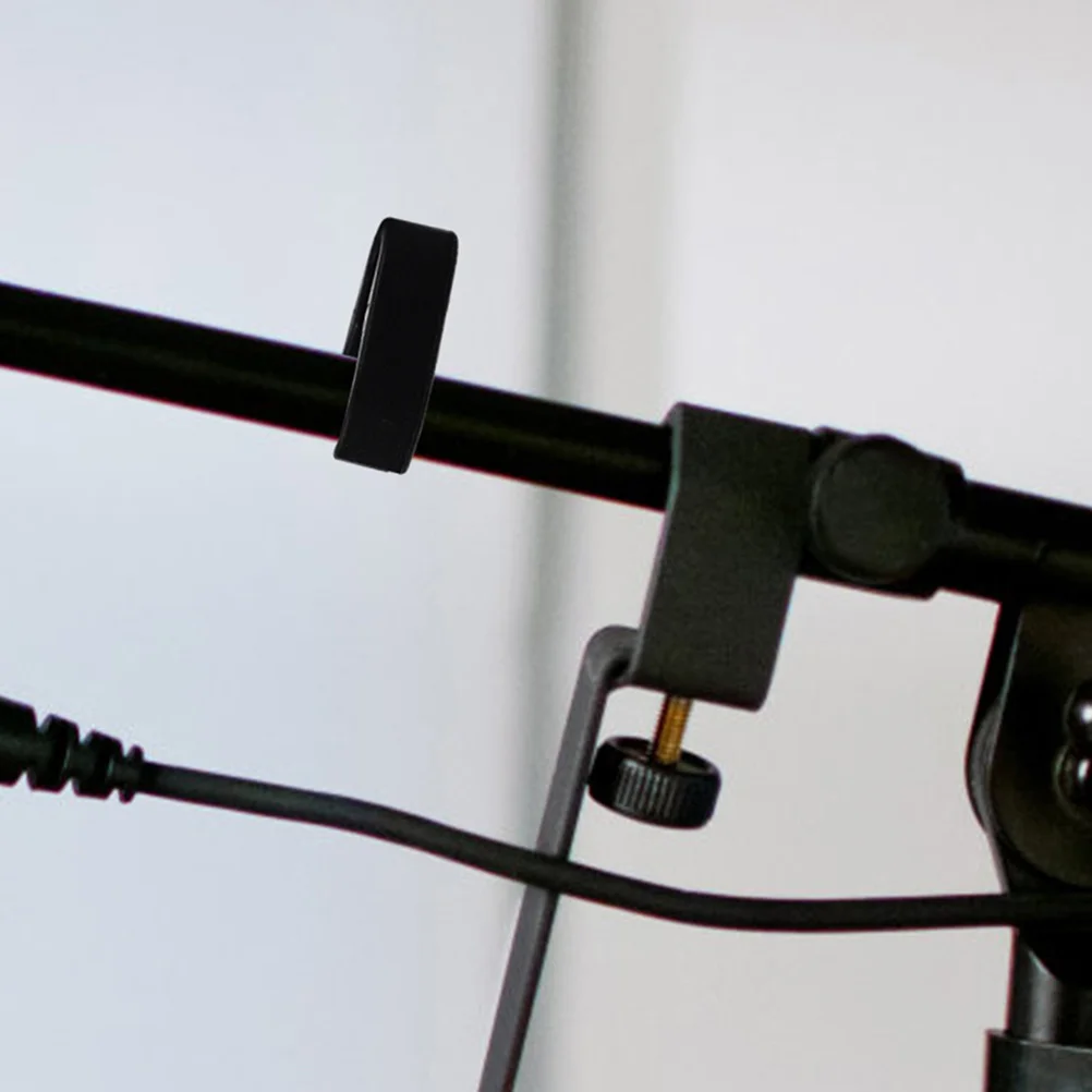 

50Pcs Mic Cable Organizer Clamp Plastic Clip Universal Mic Pole Cord Holder Flexible Microphone Accessories Studio Home