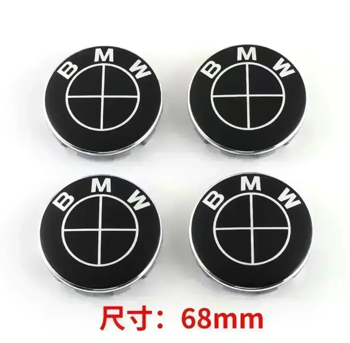 4Pc 56mm 68mm BMW Emblem For BMW Wheel Hub Caps For BMW 3 Series 5 Series E60 E90 F10 F30 E46 E39 X5 E53 E70 E38 Z4