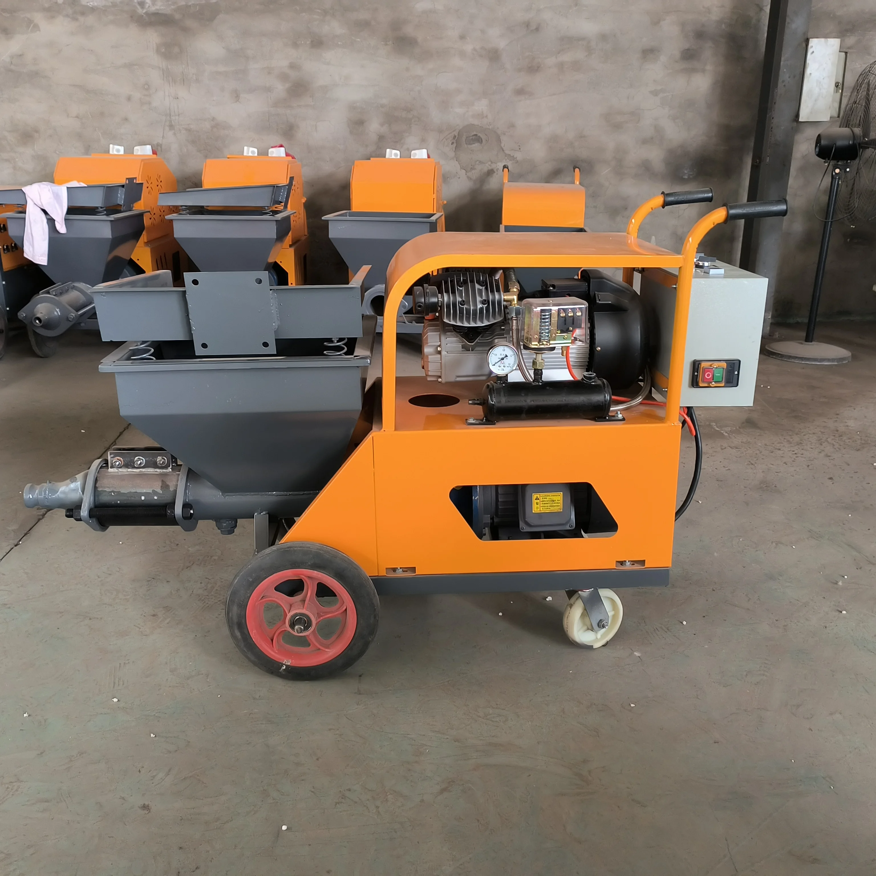 Automatic Gypsum Spraying Machine, High Efficiency & Energy Saving, Easy Operation, Construction Plastering Tool