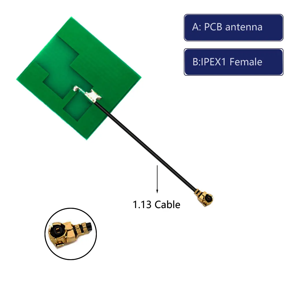 1PCS 2.4G built-in PCB antenna WIFI module built-in antenna omnidirectional patch antenna U.FL IPX interface