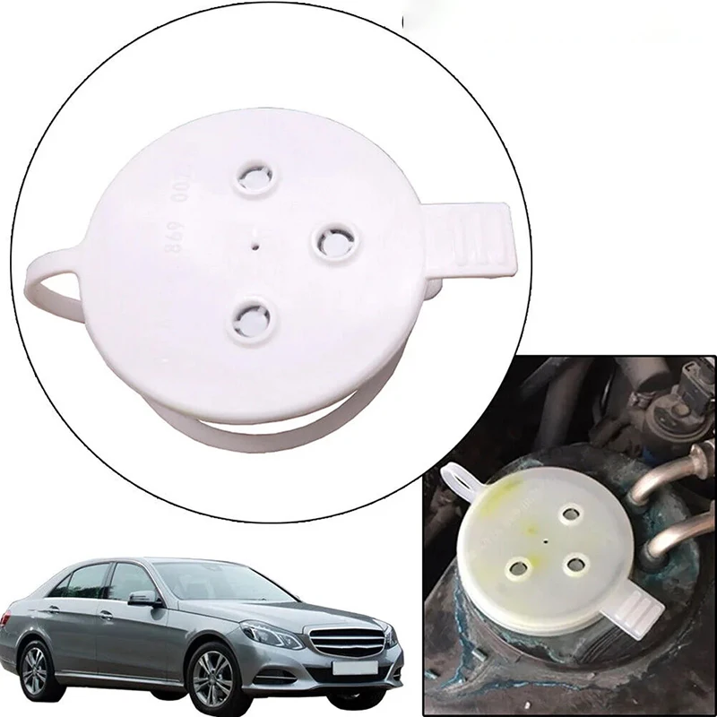 1pcs Car Wiper Spout Cover Car Front Windscreen Washer Bottle Tank Cap Cover A1248690072 For Mercedes Benz W210 C215 W123 W124