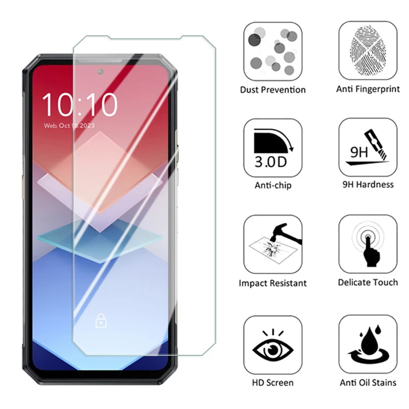 2-1Pcs Tempered Glass For Oukitel WP30 Pro Screen Protector Protective Glass on Cristal Templado Oukitel WP26 wp 30 26 Pelicual