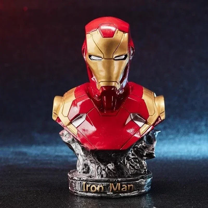 Anime 18cm Plateiron Man Hand Avengers ActionFigure Alloy Decoration Model Marvel Doll Statue Boy Toy Birthday Gift Resin Exquis