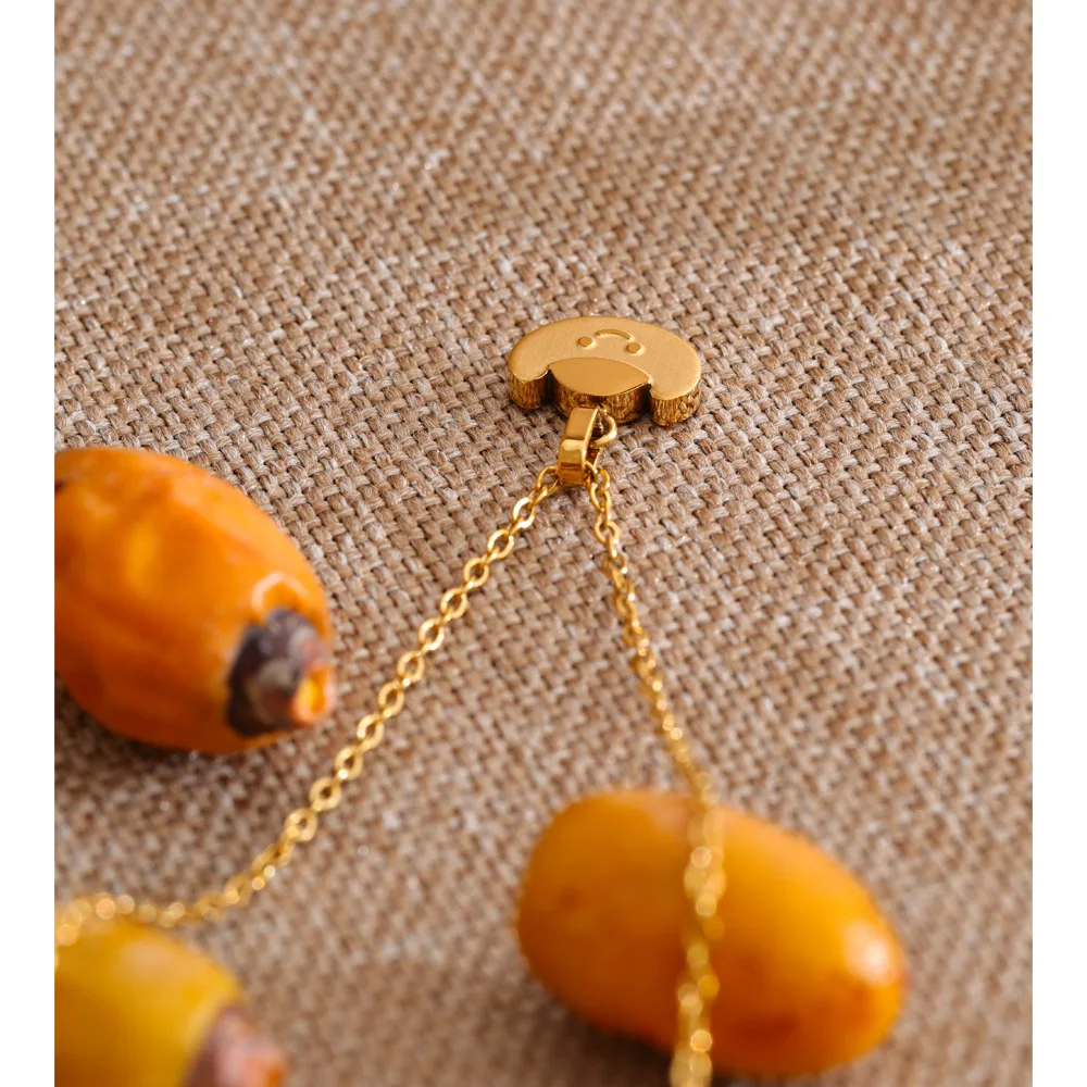 Yhpup Stainless Steel Gold Sycee Bullion Pendant Necklace Chinese Fortune-Attracting Lucky Jewelry 2026 Wishes Gift Waterproof