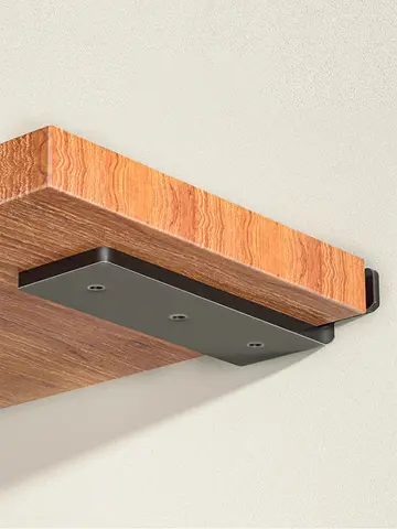 200kg Bearing Capacity Suspended Tripod Brackets Wall Shelf Support Hidden Wall Fixed Partition Storage Rack Shelves