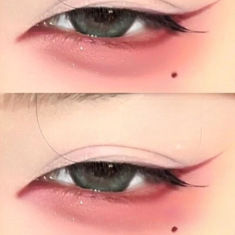 1 個のアイライナーペンシル、汚れ防止、長持ち、初心者向け、滑らか、高色素、パンクアイメイクアップ、防水、ブラックブラウン