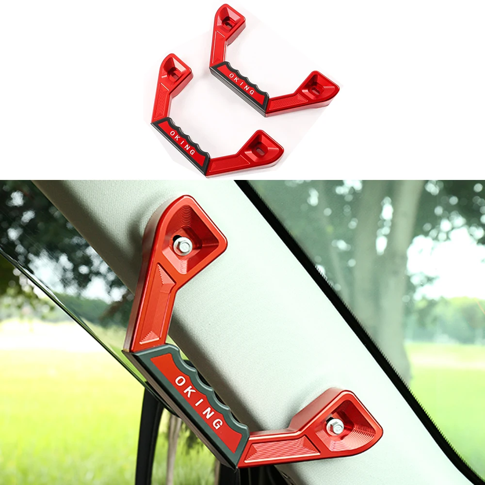 

Off-road 4x4 Car Aluminum Alloy A-pillar Handle, Interior Metal Armrest Interior Decoration Modification For Tank 300 2021-2024