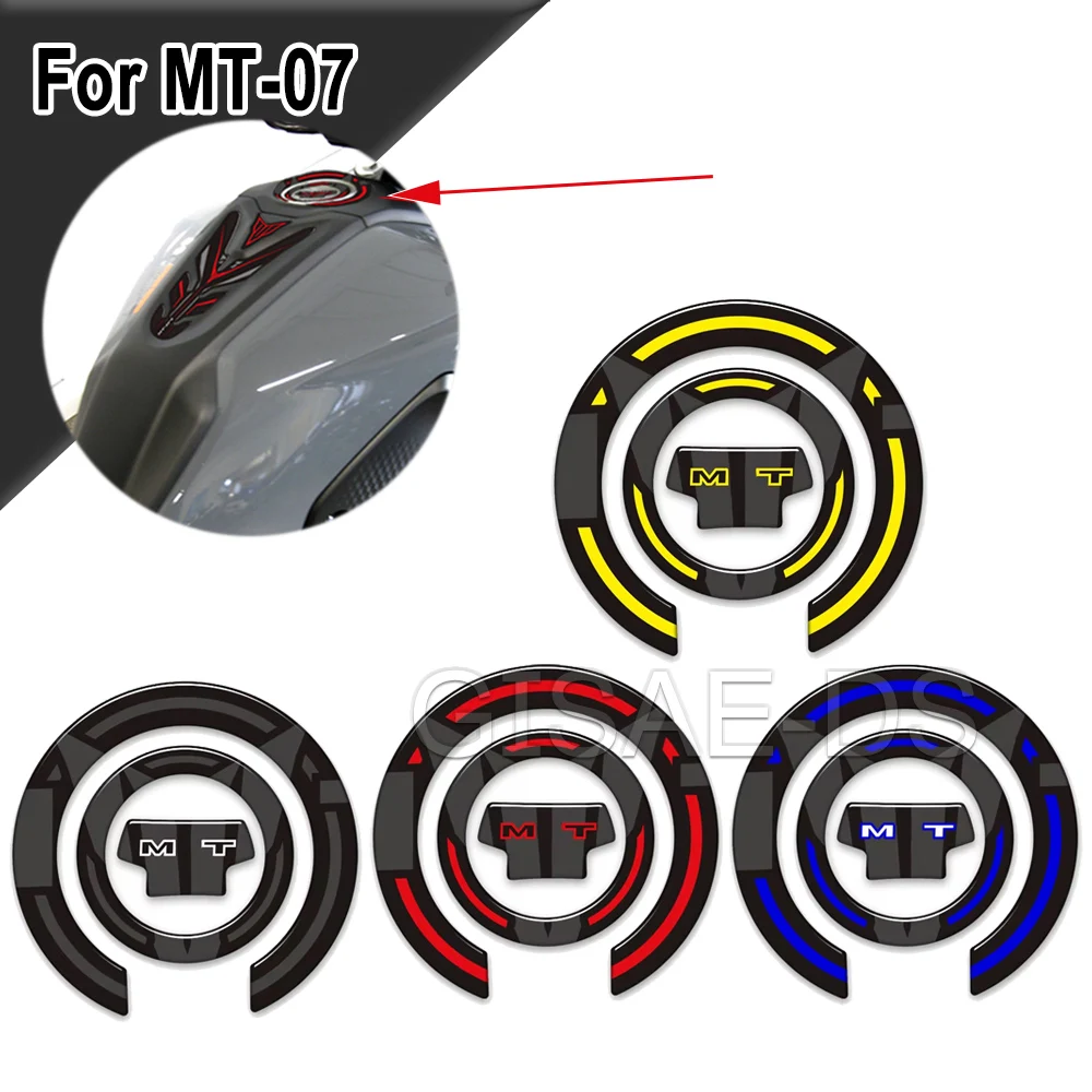 For Yamaha MT-07 MT07 MT-07 SP 3D Motorcycle Tank Grips Pads Knee Guard Protector Anti-Slip Epoxy Resin Decals Kit 2021 2022
