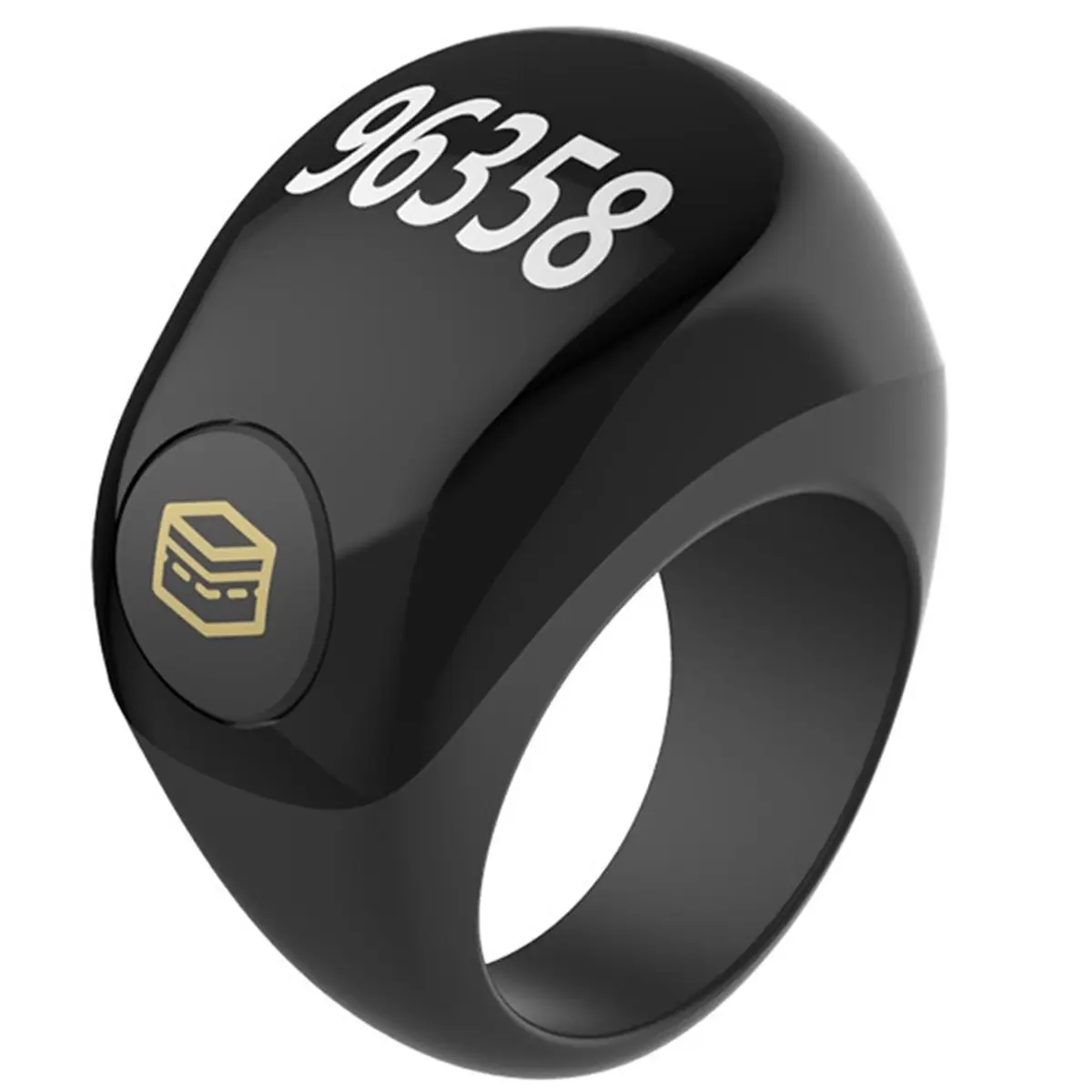 Promotion Smart Ring Shape Manual Counting Night Light Digital Display Counter Wearable Finger Tally Counter Black