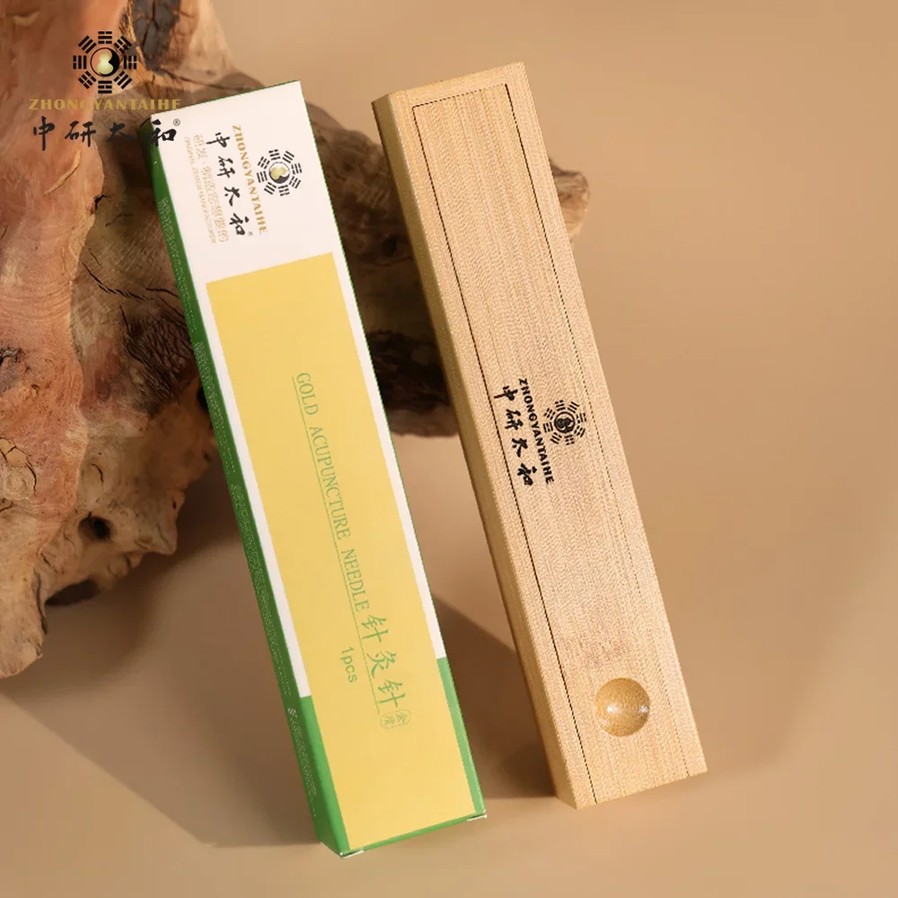 14K Gold Needles Painless Good Conductivity Acupuncture Needles with Tube Single Traditional Reuse Non-sterile Gold Acupuncture - Image 2