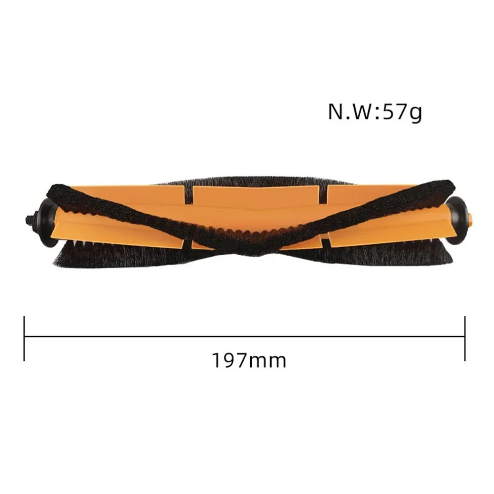 1Pc Roller Brush & Cleaning Brush For Vistefly M203 Robot Vacuum Cleaner Household Vacuum Cleaner Replacement Spare Parts