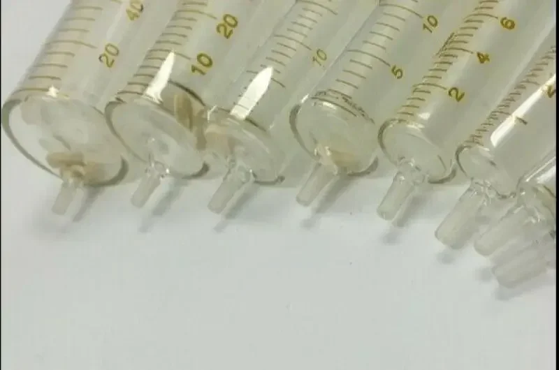 1ml 2ml 5ml 10ml 20ml 30ml 50ml 100ml 120ml Glass Syringe Glass Sample Extractor Reusable Glass Injector Syringe