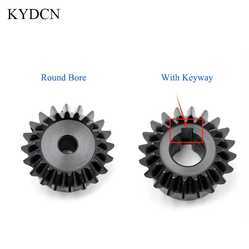 1Pcs Straight Bevel Gear S45C Carbon Steel 90 Degree Miter Gear M1 M1.5 M2 M2.5 M3 15/20/25/30 Teeth for CNC Parts