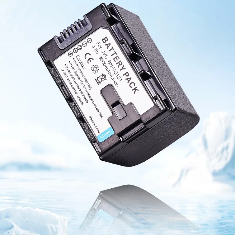 بطارية 3600 مللي أمبير BN-VG121 مناسبة لبطارية الكاميرا JVC BN-VG114 VG107 VG108 VG138 مع عمر بطارية طويل جدًا