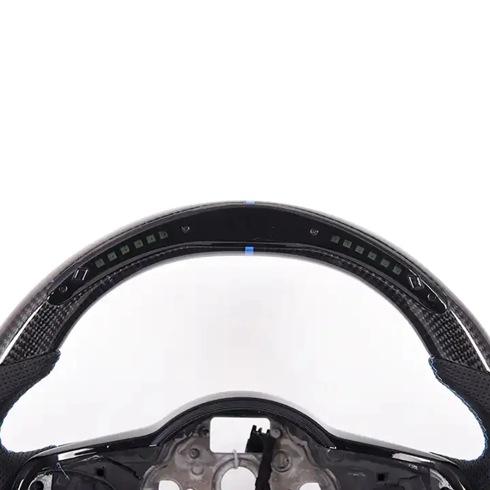 For VW Golf MK 6 7 7.5 Polo Custom led rline carbon fiber steering wheel with stop start driving mode buttons