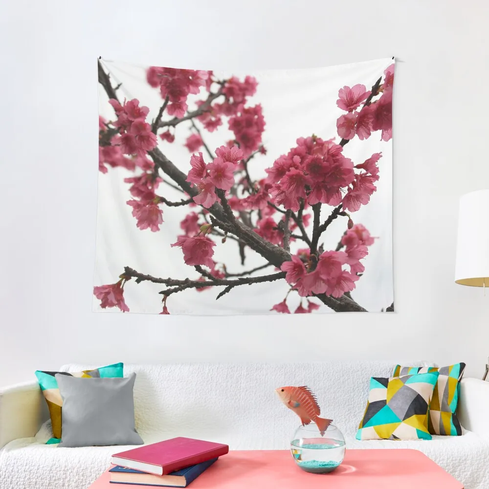 

Okinawan Cherry Blossom Tapestry Decor Home Aesthetic Room Decor Christmas Decoration Tapestry