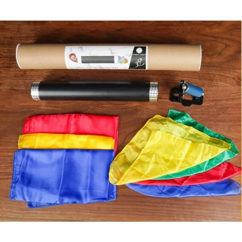 Kameleon Hanky Dye Tube Magiczne Sztuczki Sceniczne Jedwabne Apaszki Iluzje Magika Impreza Pokaz Magiczny Gadżety Komedia Uliczna Mentalizm