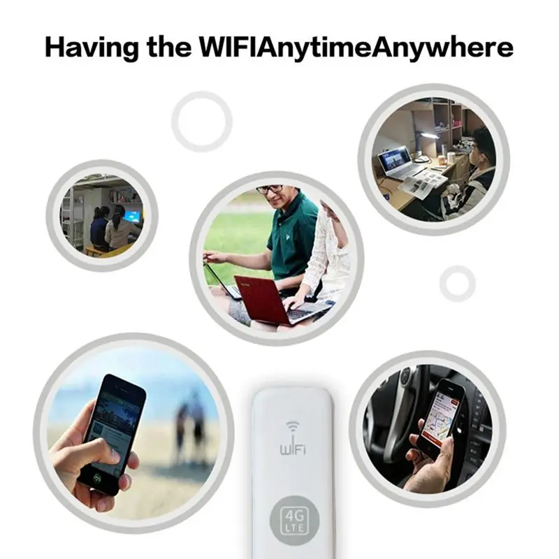 【DT56】U6 4G WiFi Dongle Support External Antenna Port 150M USB LTE Mobile Hotspot Portable Sim Card Router with 1 Antenna