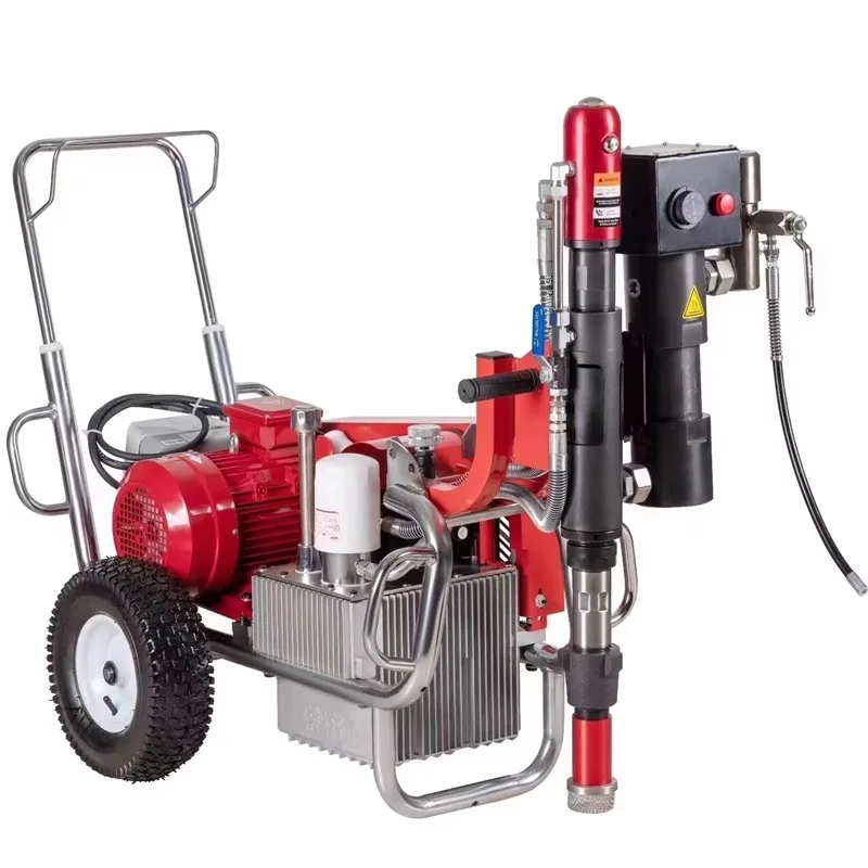 

One-component two-component oily polyurethane waterproof coating high-power putty powder high-pressure spraying machine
