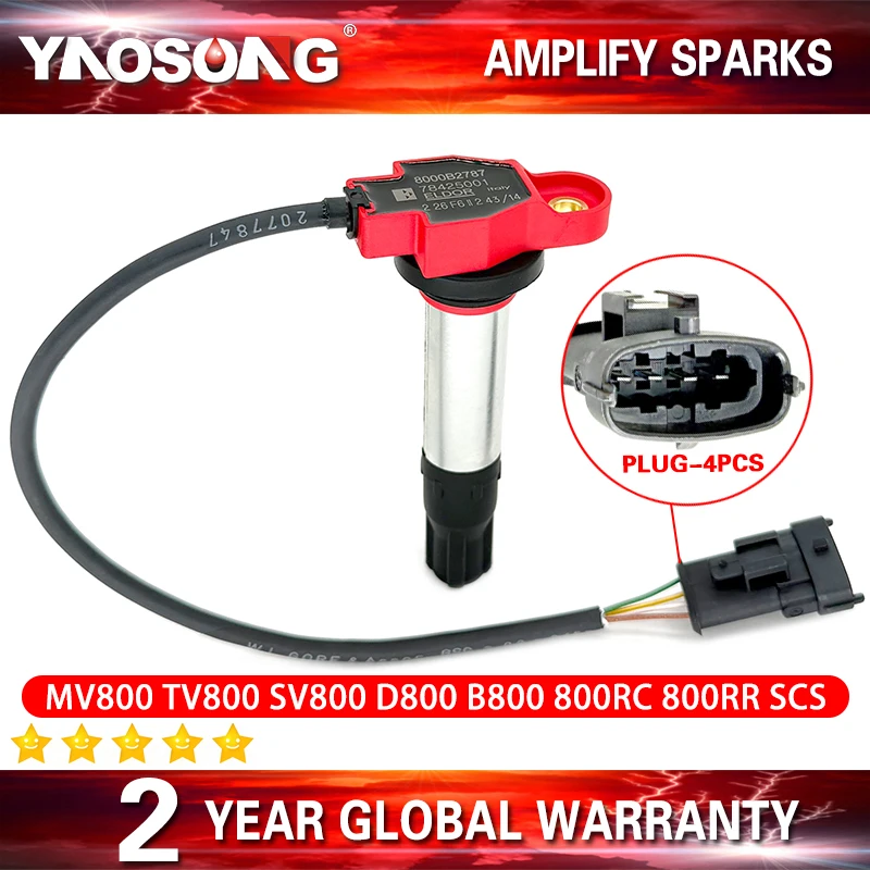 

1PCS Original Ignition Coil For MV Agusta Brutale 1000 675 800 RR MV675 MV800 B800 D800 TV800 SV800 F3 F4 8000B2787 78425001