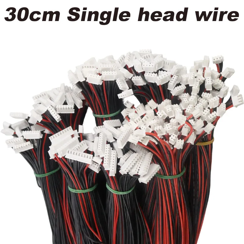 5pcs/ 1S-8S LiPo Battery Balance Charging Cable Suitable for IMAX B6 B8 Balance Charger RC Model 30cm Single Head Wire