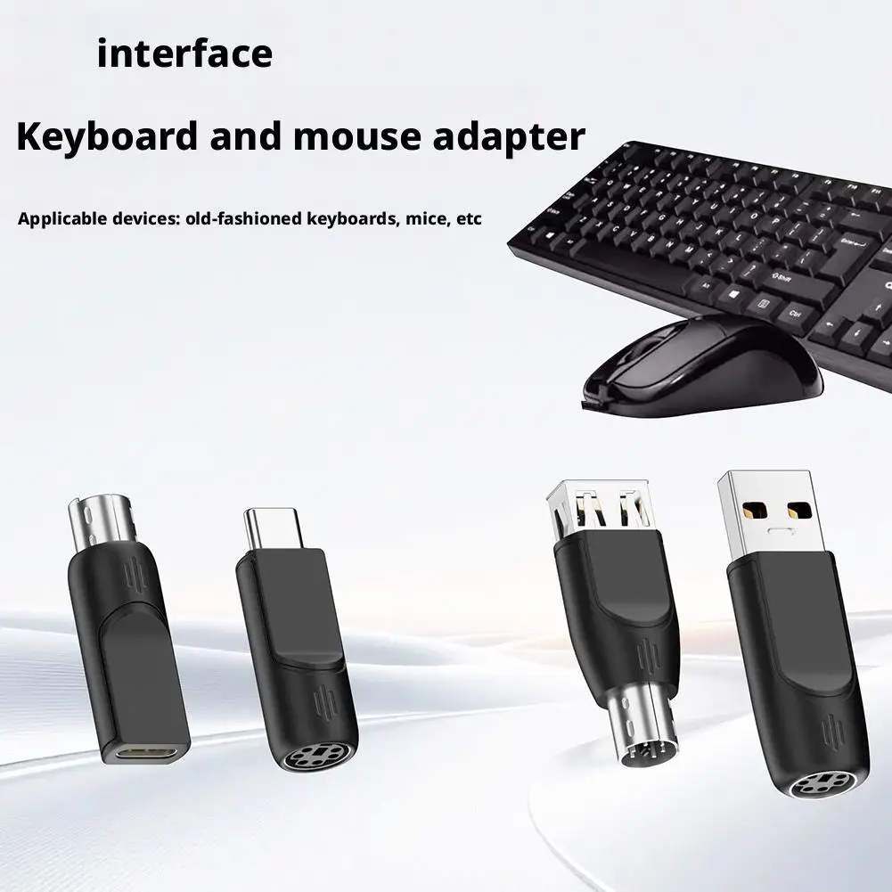 For Male/female To USB/TypeC Male/female Adapter Conversion Connector for ps2 Interface Keyboard Mouse And Other Devices